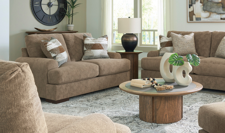 Modern Heritage Jayne Park Fabric Loveseat