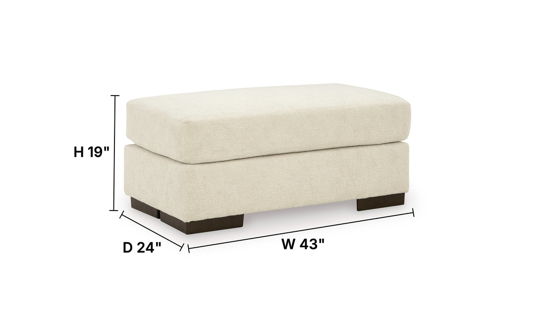 Modern Heritage Jayne Park Fabric Ottoman