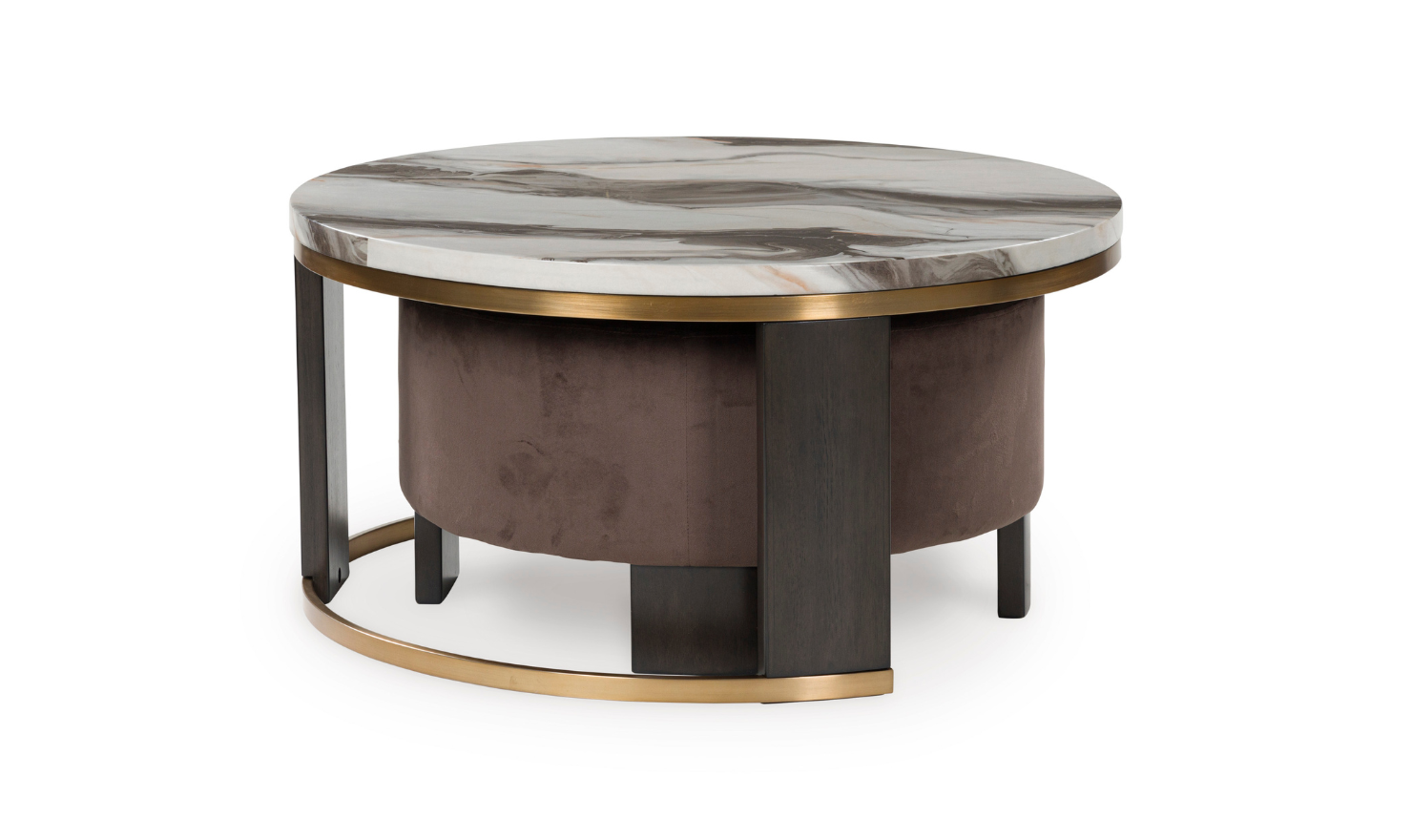 Modern Heritage Jazmore Occasional Table Set With Ottoman