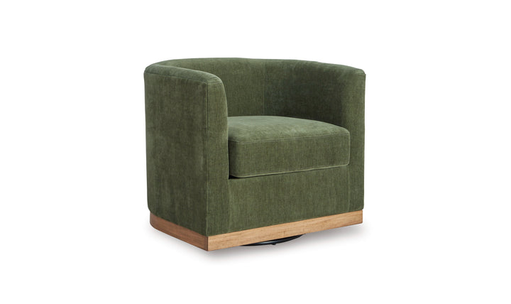Modern Heritage Jersonlow Swivel Accent Chair in Forest Green-Jenifer Furniture