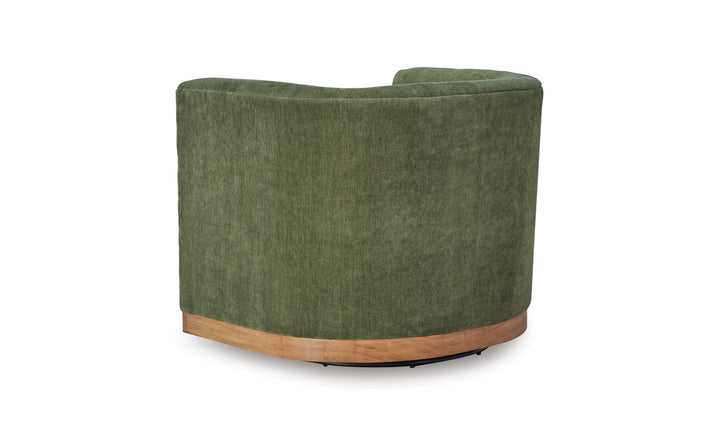 Modern Heritage Jersonlow Swivel Accent Chair in Forest Green-Jenifer Furniture