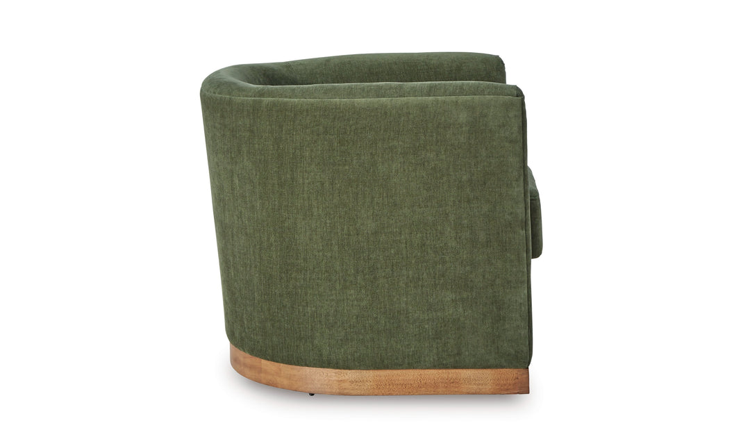 Modern Heritage Jersonlow Swivel Accent Chair in Forest Green-Jenifer Furniture