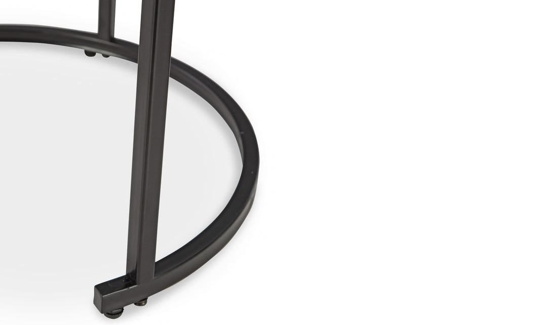 Modern Heritage Jusmour Occasional Nesting Table in Metal