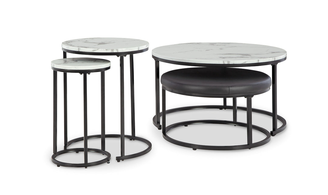 Modern Heritage Jusmour Occasional Nesting Table in Metal