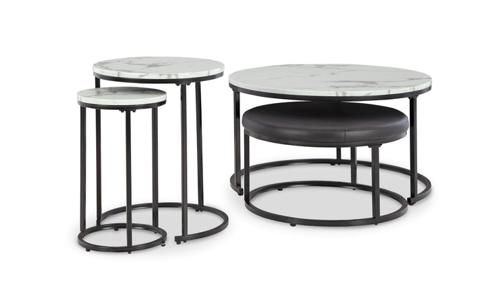 Modern Heritage Jusmour Occasional Nesting Table in Metal