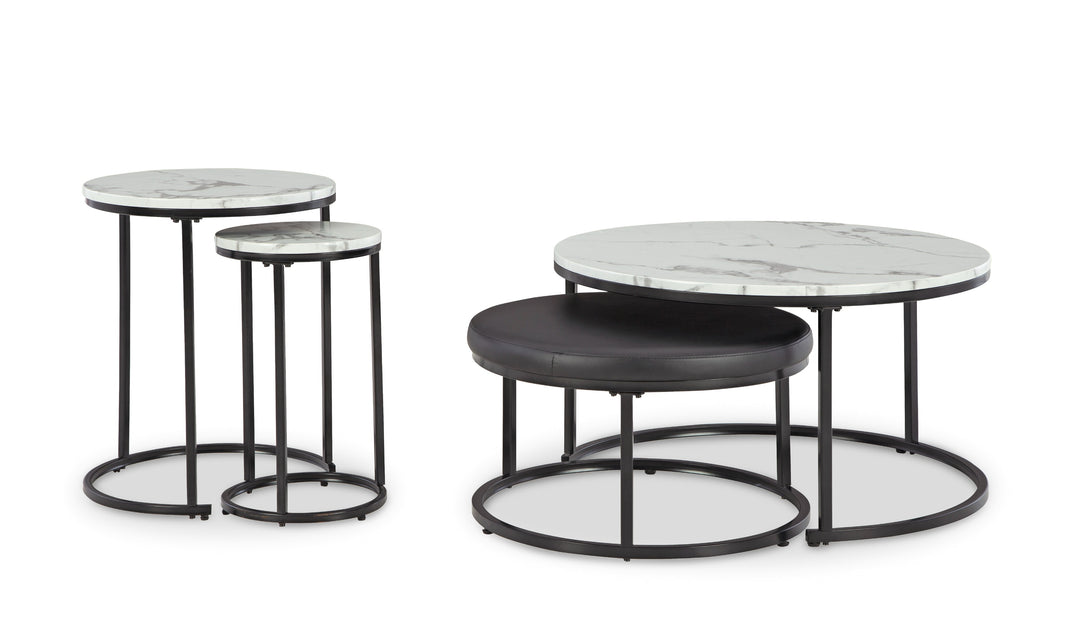 Modern Heritage Jusmour Occasional Nesting Table in Metal