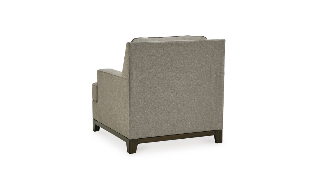 Modern Heritage Kaywood Stationary Fabric Chair in Granite Gray