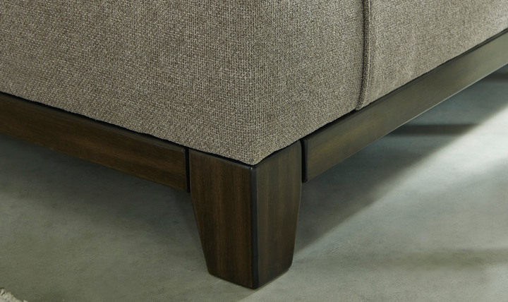Modern Heritage Kaywood Stationary Fabric Chair in Granite Gray