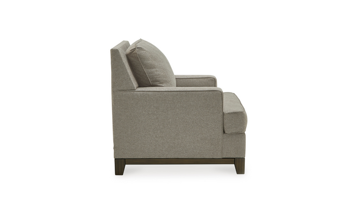 Modern Heritage Kaywood Stationary Fabric Chair in Granite Gray