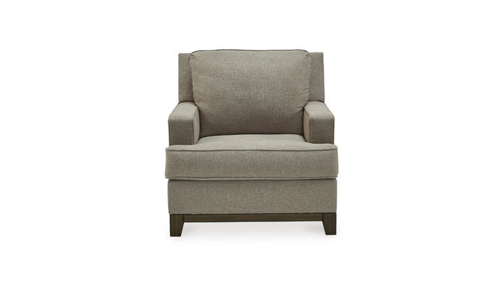 Modern Heritage Kaywood Stationary Fabric Chair in Granite Gray