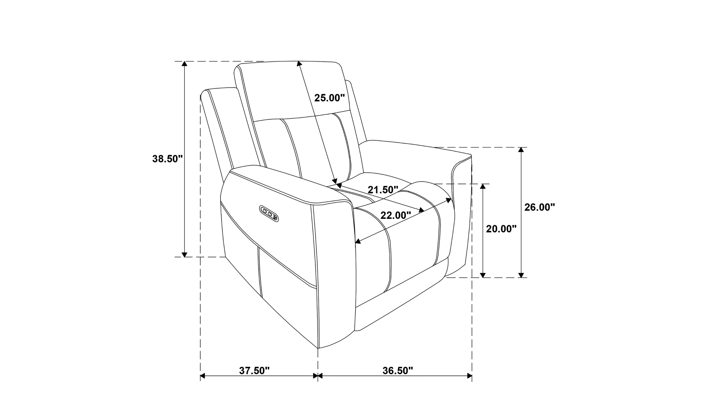 Modern Heritage Kennett Fabric Power Reclining Living Room Set