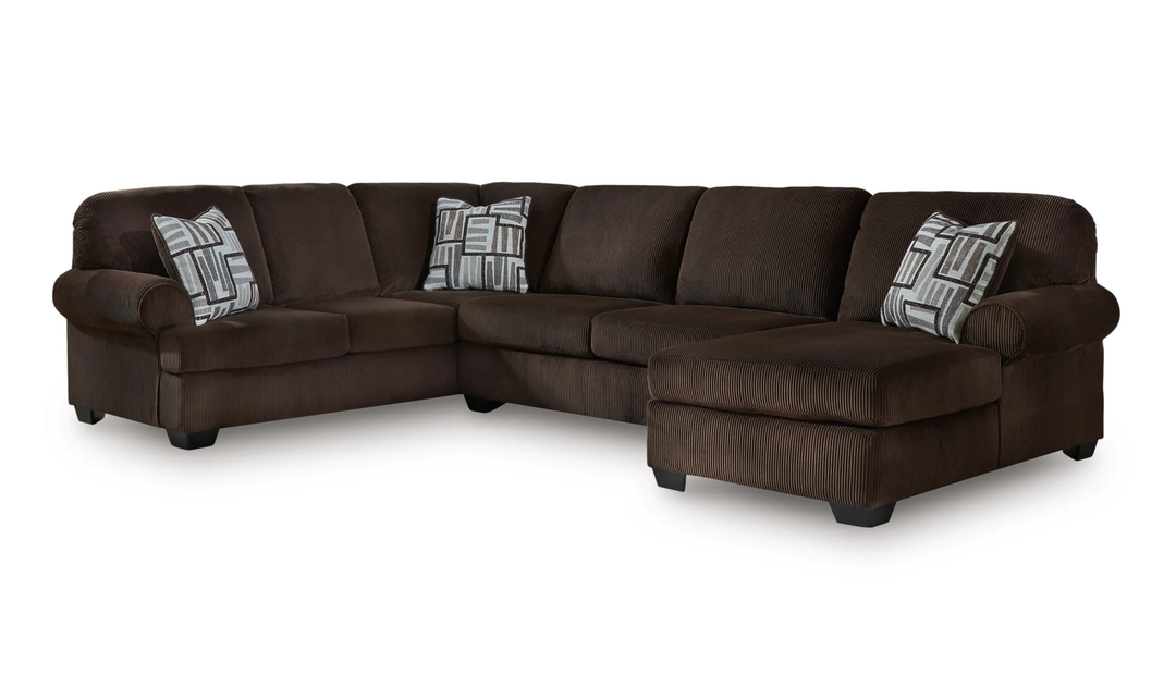 Modern Heritage Kimlee 3-Piece Sectional with Chaise