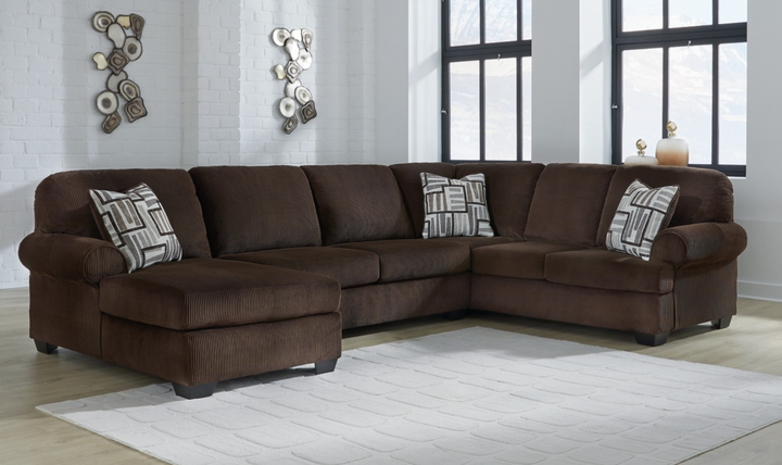 Modern Heritage Kimlee 3-Piece Sectional with Chaise