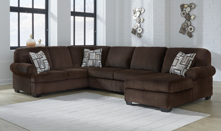 Modern Heritage Kimlee 3-Piece Sectional with Chaise