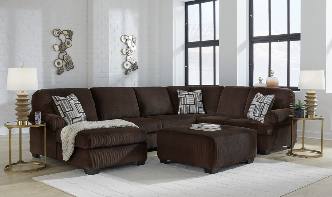 Modern Heritage Kimlee 3-Piece Sectional with Chaise