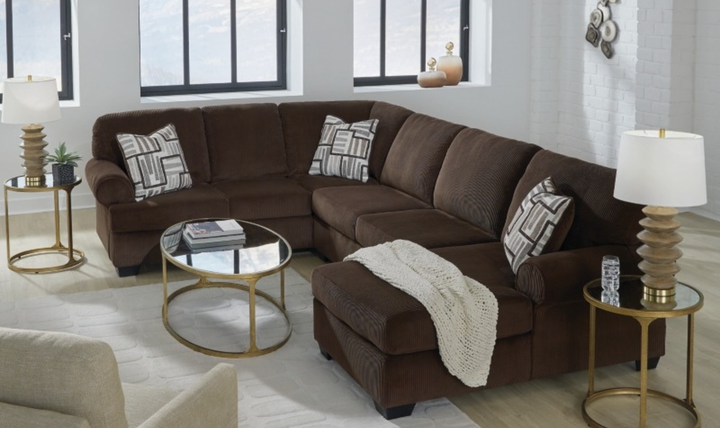 Modern Heritage Kimlee 3-Piece Sectional with Chaise