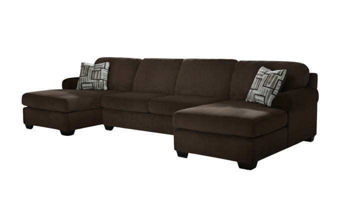 Modern Heritage Kimlee 3-Piece Sectional with Double Chaise