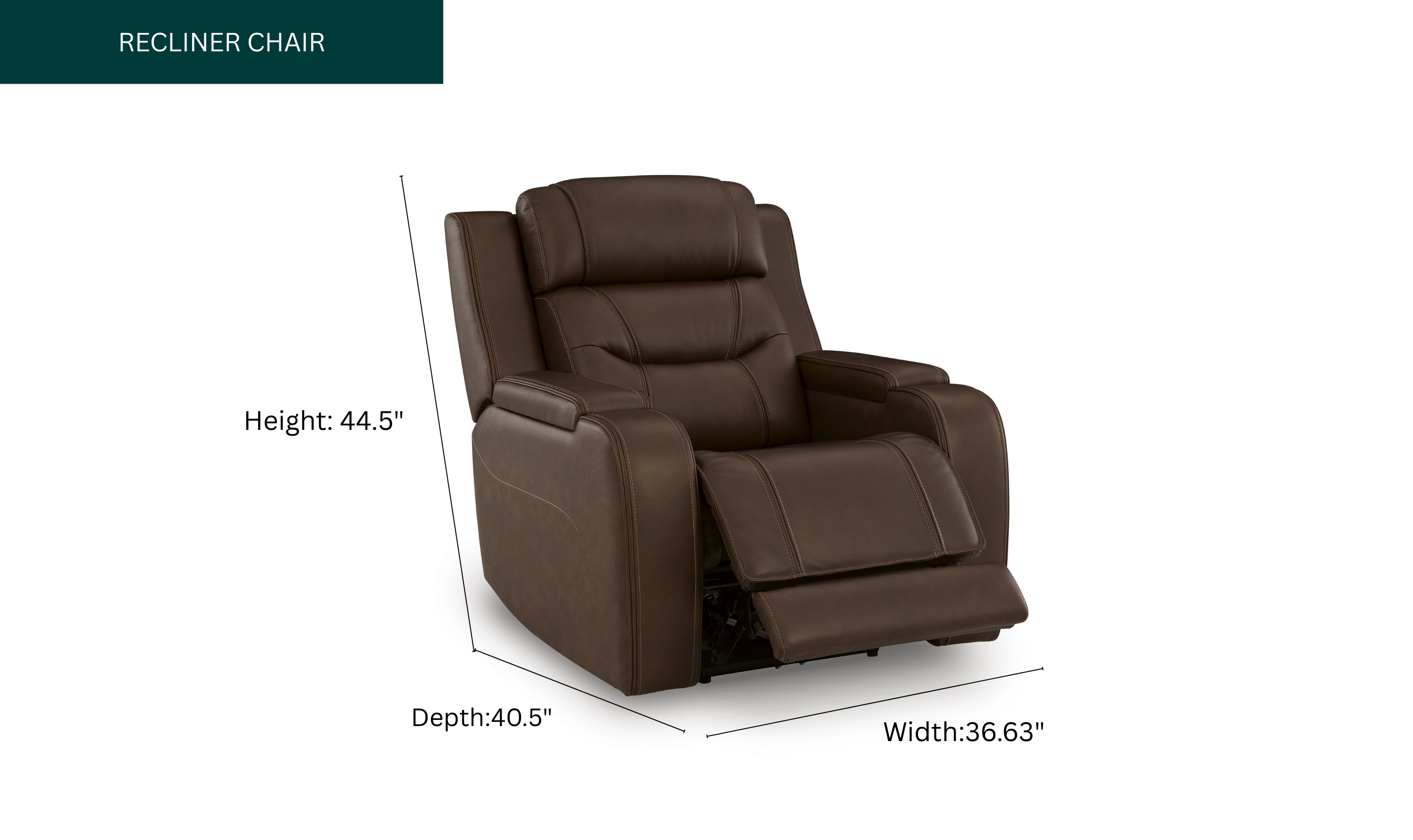 Modern Heritage Knightington Power Recliner Chair-Jennifer Furniture
