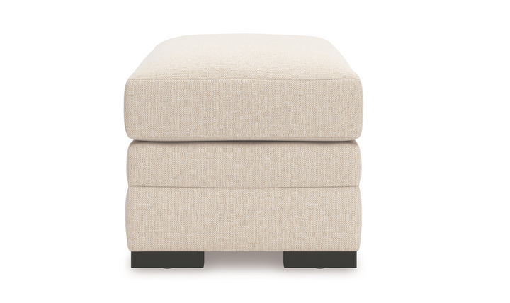 Modern Heritage Lango Jute Fabric Ottoman-Jennifer Furniture