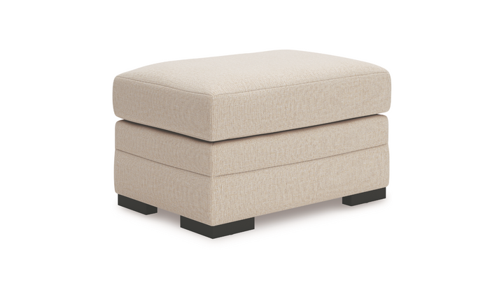 Modern Heritage Lango Jute Fabric Ottoman-Jennifer Furniture
