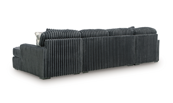 Modern Heritage Midnight-Madness 3-Piece Double Chaise Sectional Sofa