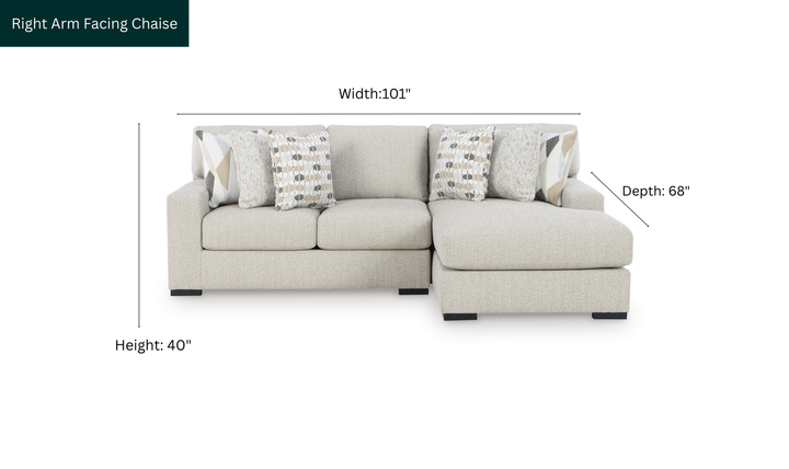 Modern Heritage Laurelgrove 2-Piece Sectional Sofa Chaise