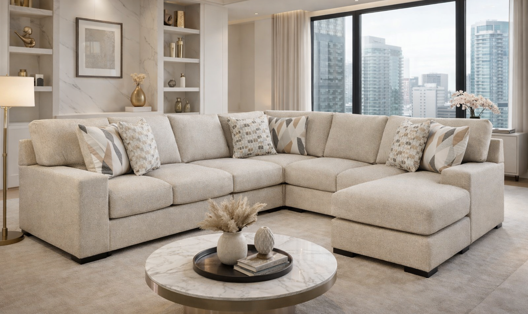 Modern Heritage Laurelgrove 5-Piece Sectional with Chaise