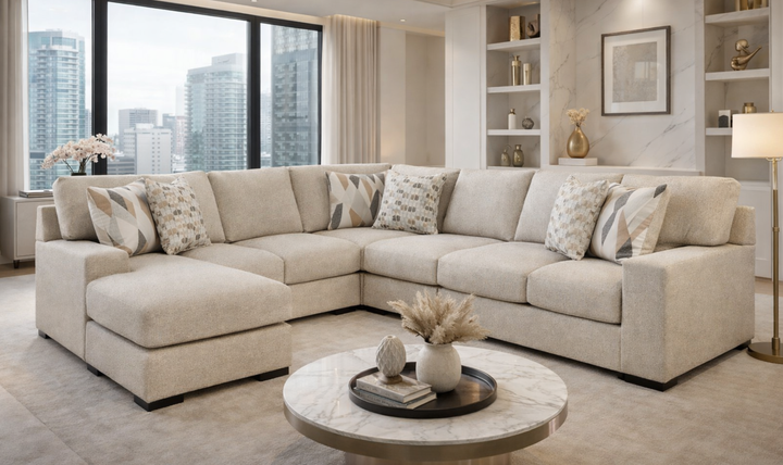 Modern Heritage Laurelgrove 5-Piece Sectional with Chaise