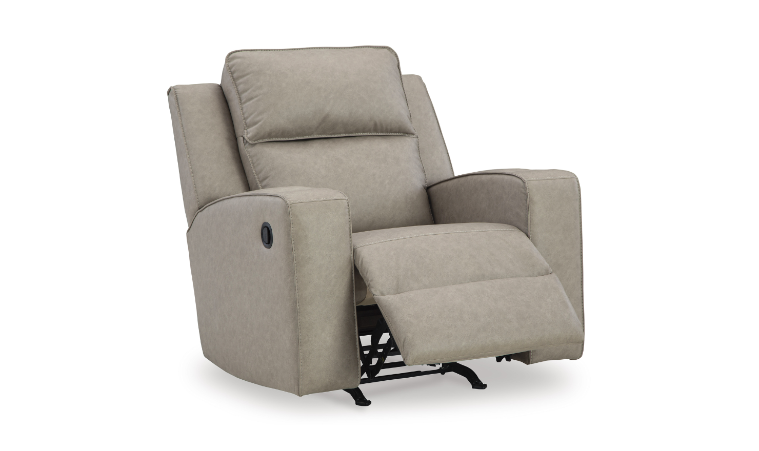 Modern Heritage Lavenhorne Leather Rocker Recliner Chair with Attached Cushions-Jennifer Furniture