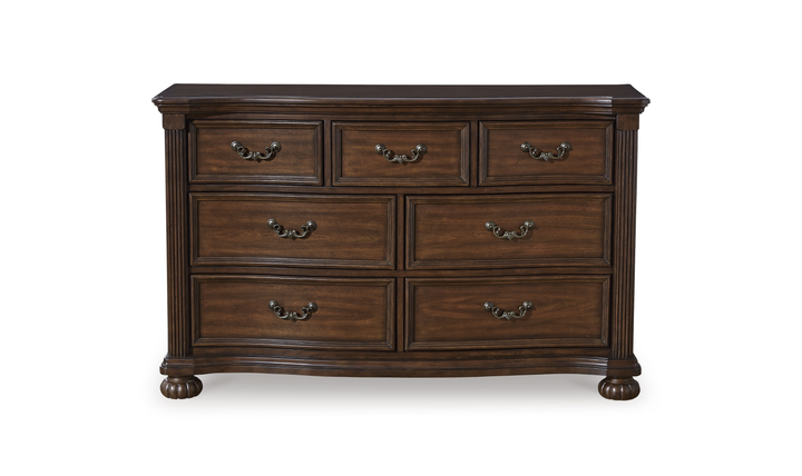 Modern Heritage Lavinton Queen Wooden Bedroom Set in Cherry Brown Finish
