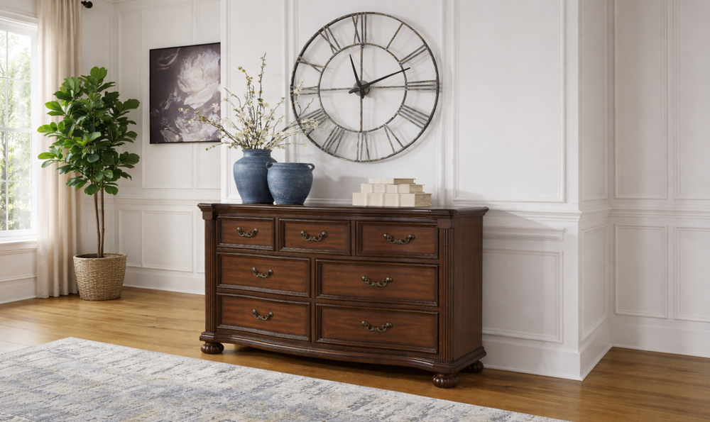 Modern Heritage Lavinton Dresser and Mirror-Jennifer Furniture