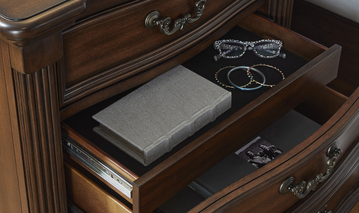 Modern Heritage Lavinton Three Drawer Nightstand-Jennifer Furniture