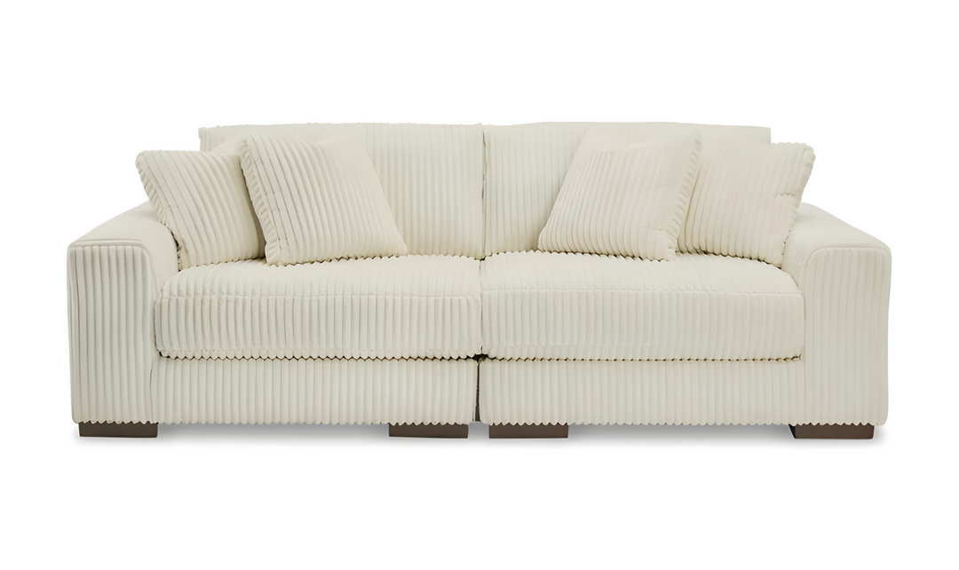 Modern Heritage Lindyn 2 Piece Fabric Sectional Sofa with Chaise