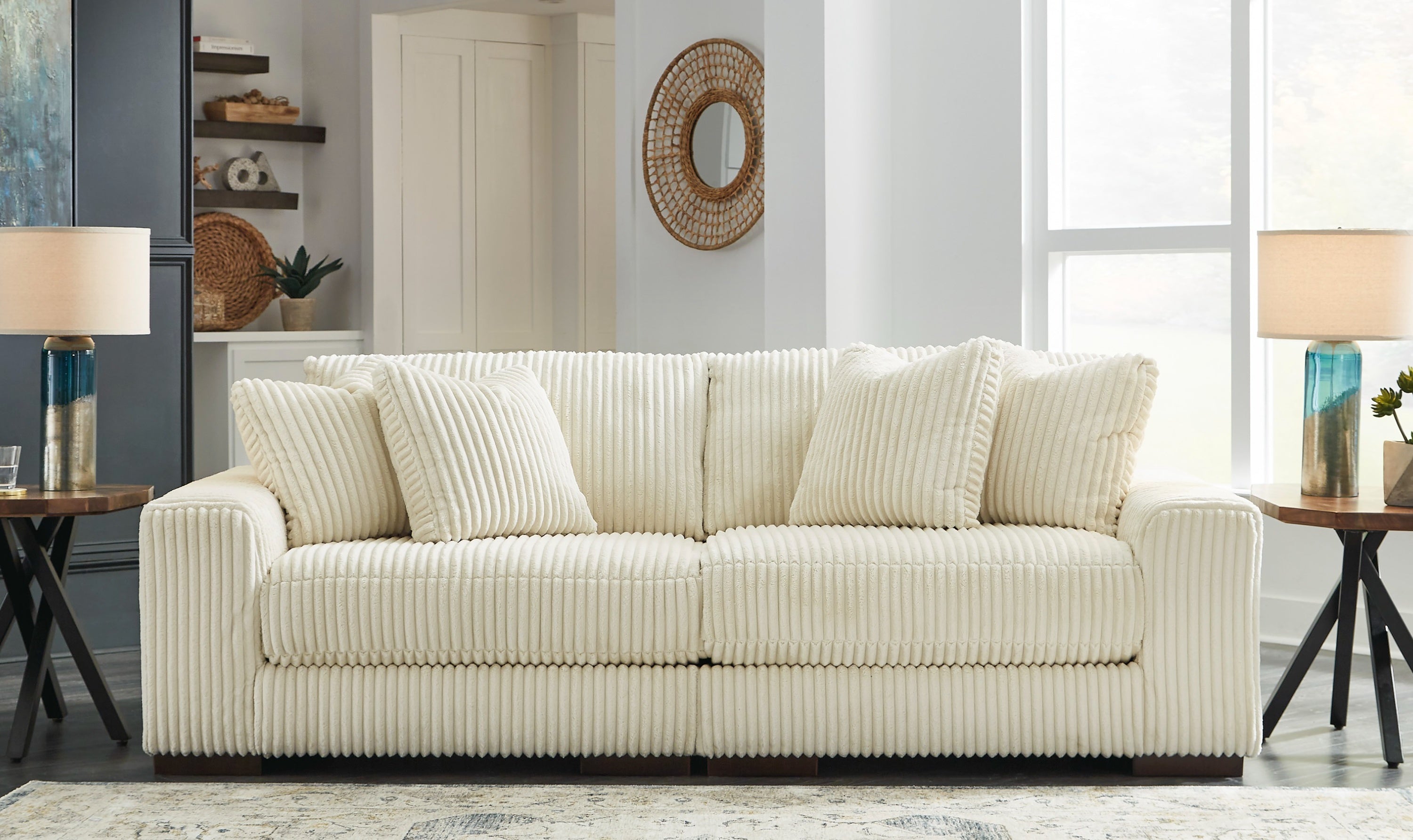 Modern Heritage Lindyn 2 Piece Fabric Sectional Sofa with Chaise Option-Jennifer Furniture