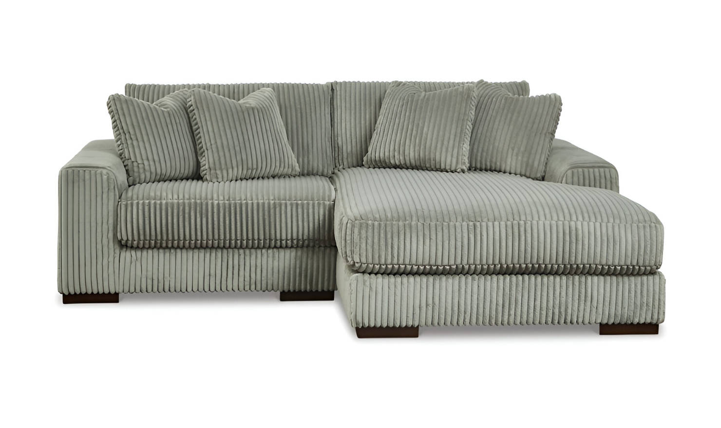 Modern Heritage Lindyn 2 Piece Fabric Sectional Sofa with Chaise Option