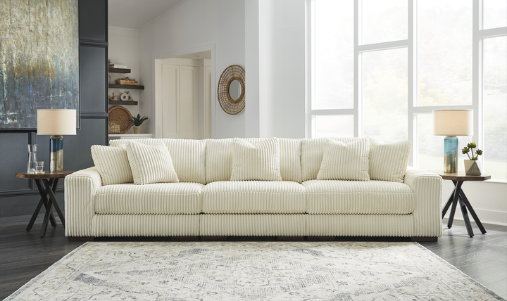 Modern Heritage Lindyn 3-Piece Stationary Fabric Sectional Sofa