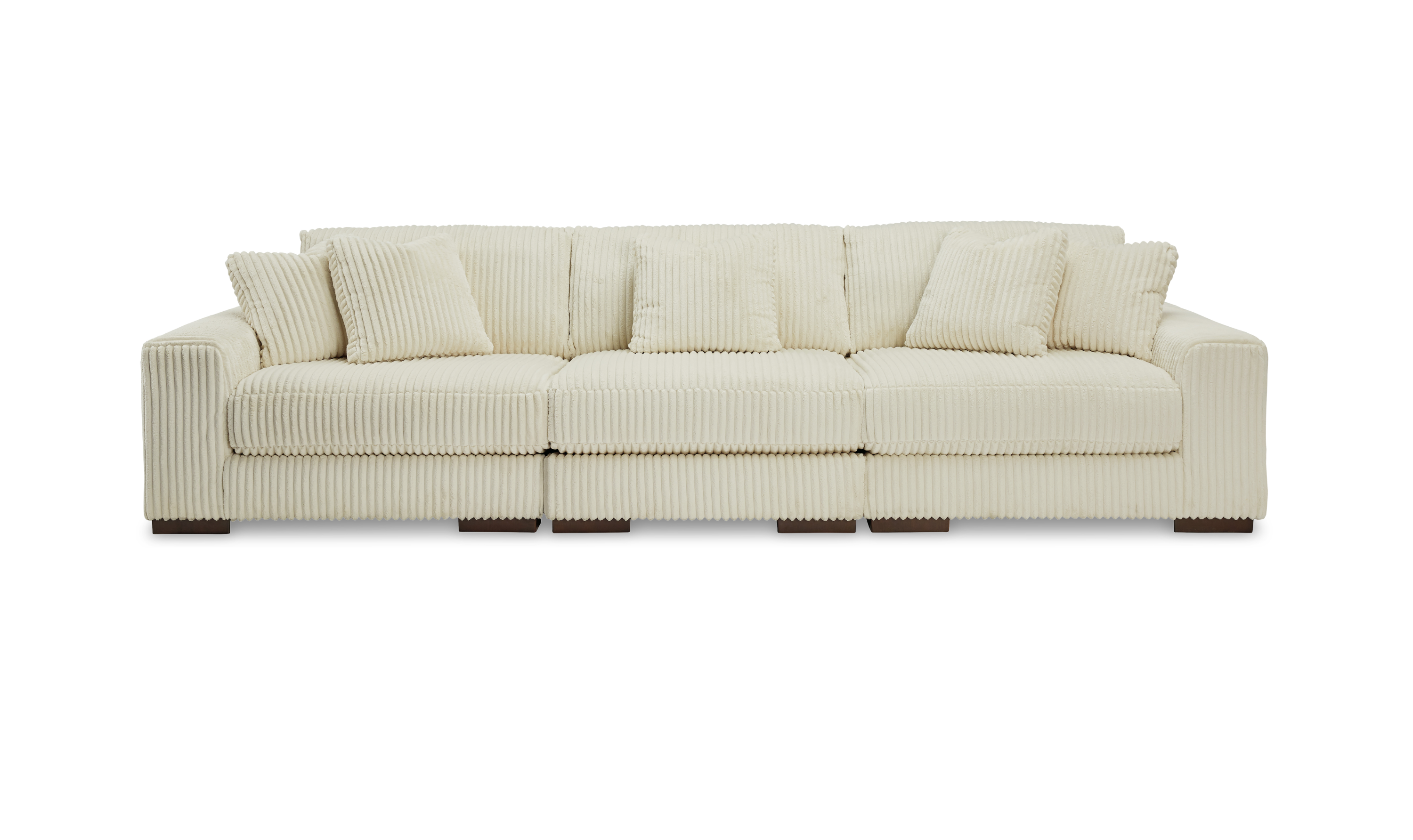 Modern Heritage Lindyn 3-Piece Stationary Fabric Sectional Sofa