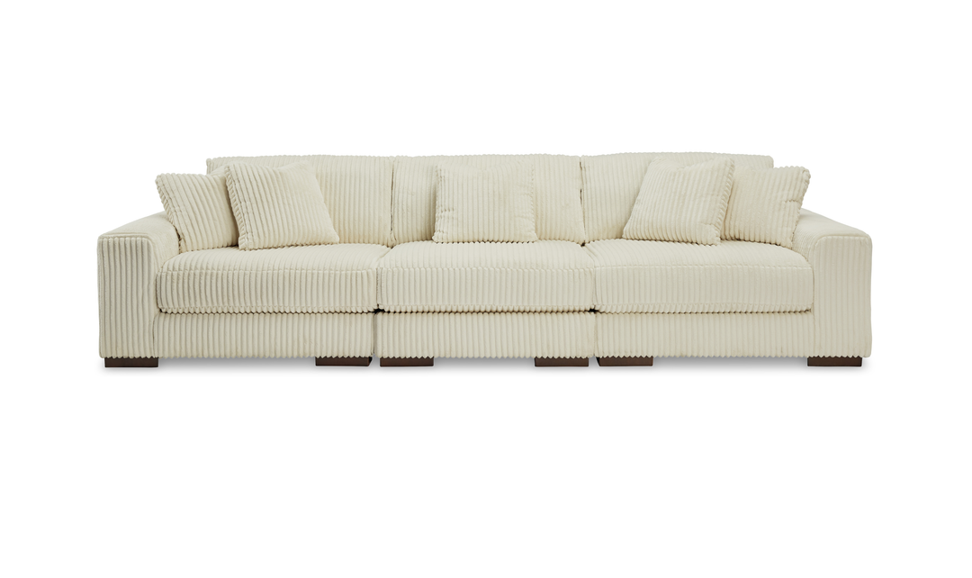 Modern Heritage Lindyn 3-Piece Stationary Fabric Sectional Sofa