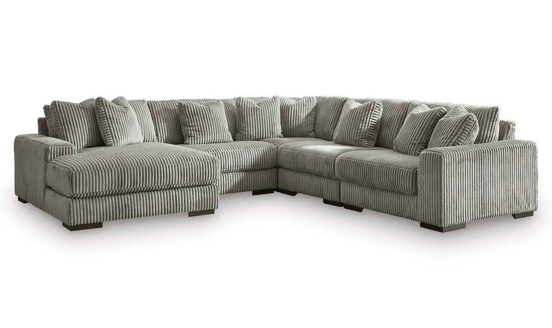 Modern Heritage Lindyn 5 Pieces Fabric Sectional With Chaise-Jennifer Furniture