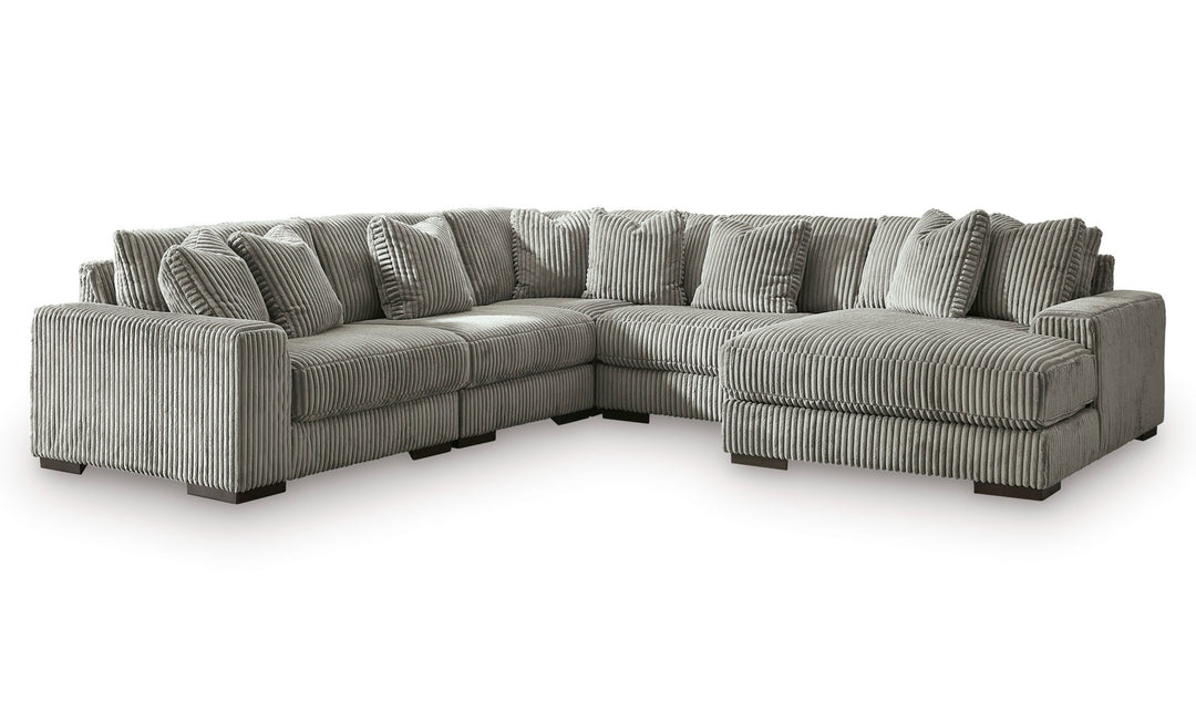 Modern Heritage Lindyn 5 Pieces Fabric Sectional With Chaise-Jennifer Furniture