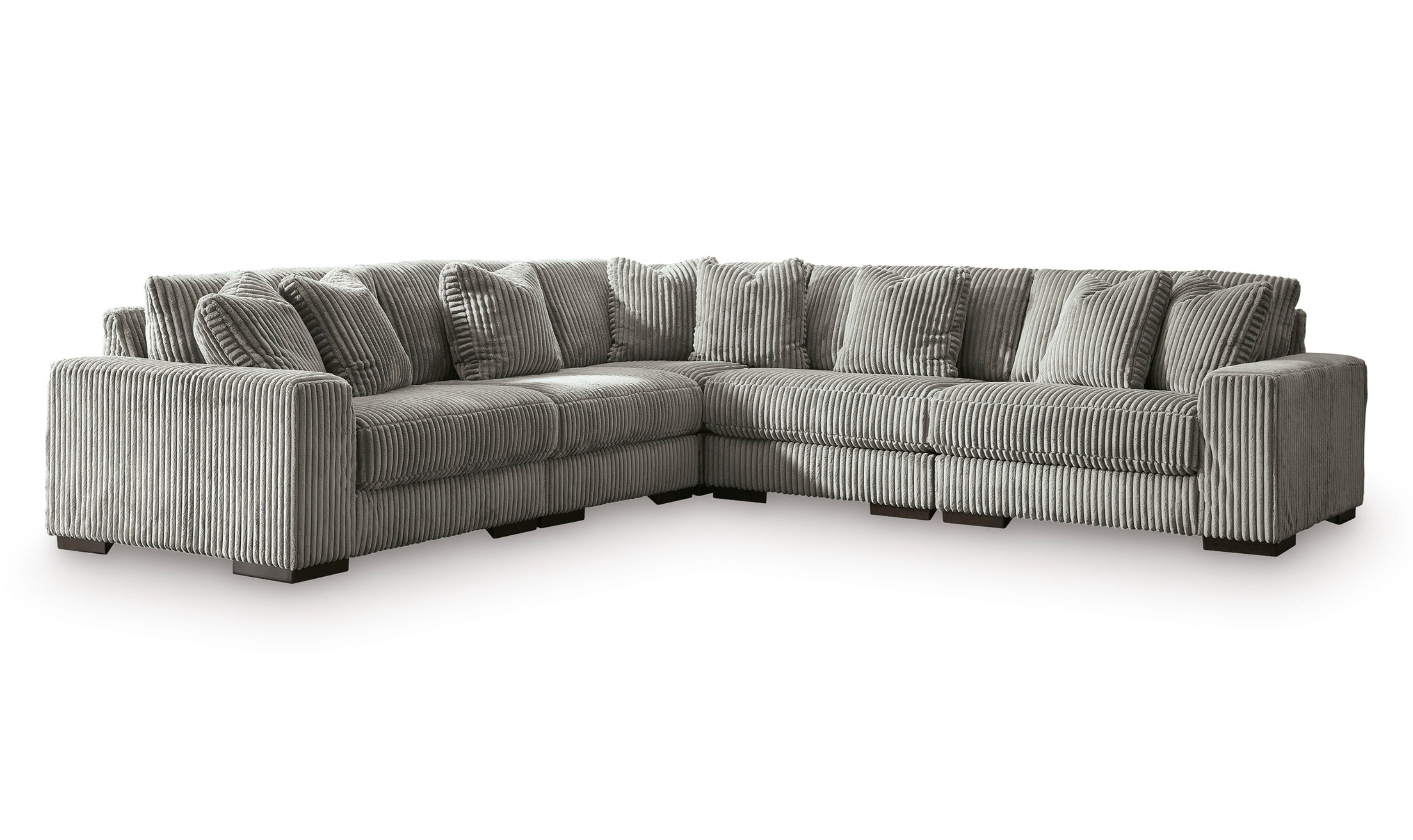 Modern Heritage Lindyn 5 Pieces Fabric Sectional With Chaise-Jennifer Furniture