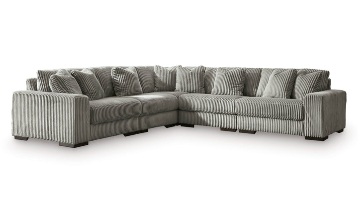 Modern Heritage Lindyn 5 Pieces Fabric Sectional With Chaise-Jennifer Furniture