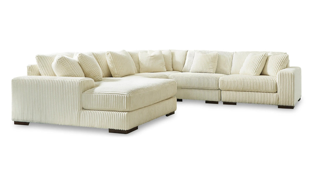 Modern Heritage Lindyn 5 Pieces Fabric Sectional With Chaise-Jennifer Furniture