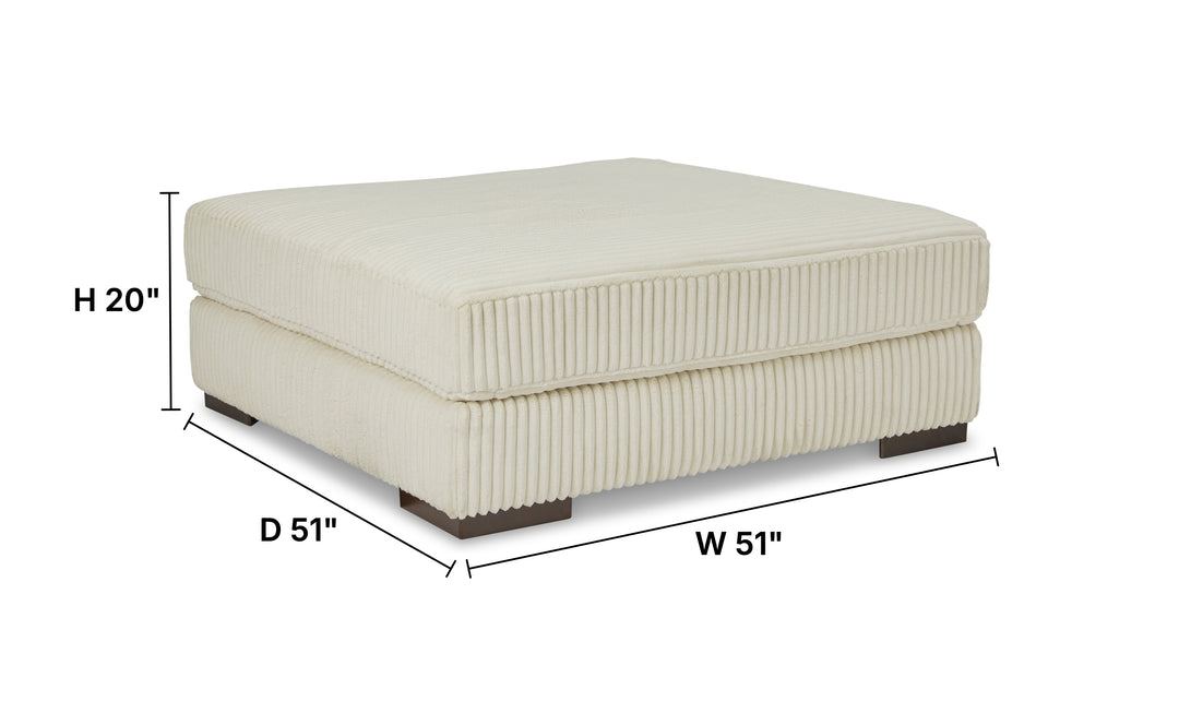 Modern Heritage Lindyn Oversized Square Accent Ottoman-Jennifer furniture