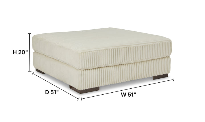 Modern Heritage Lindyn Oversized Square Accent Ottoman-Jennifer furniture