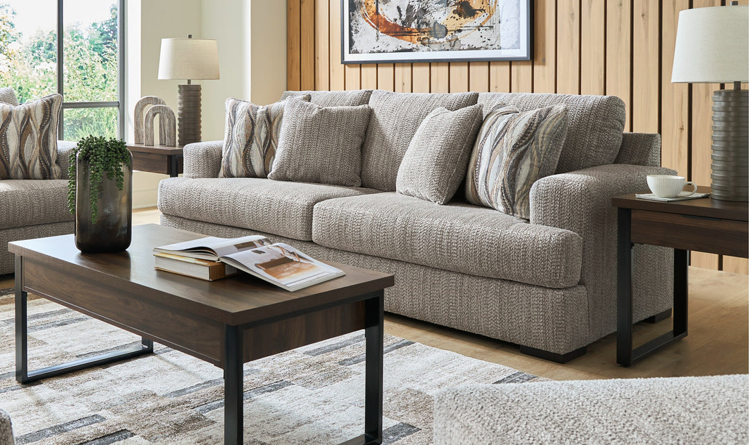 Modern Heritage Lofwood 3-Seater Fabric Upholstered Sofa-Jennifer