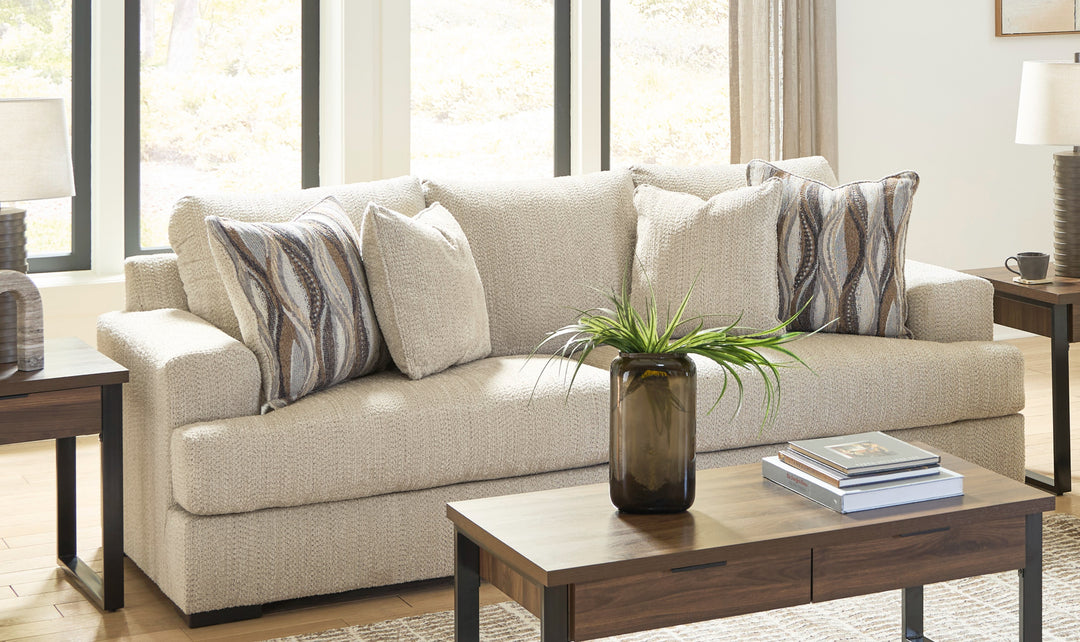 Modern Heritage Lofwood 3-Seater Fabric Upholstered Sofa-Jennifer