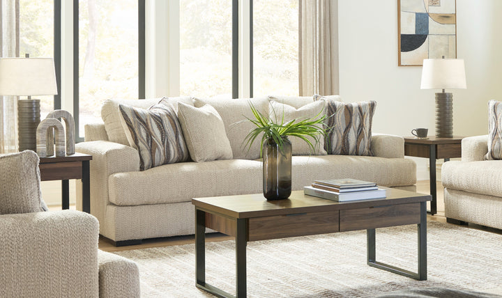 Modern Heritage Lofwood 3-Seater Fabric Upholstered Sofa-Jennifer