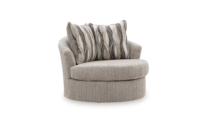 Modern Heritage Lofwood Fabric Swivel Accent Chair-Jennifer