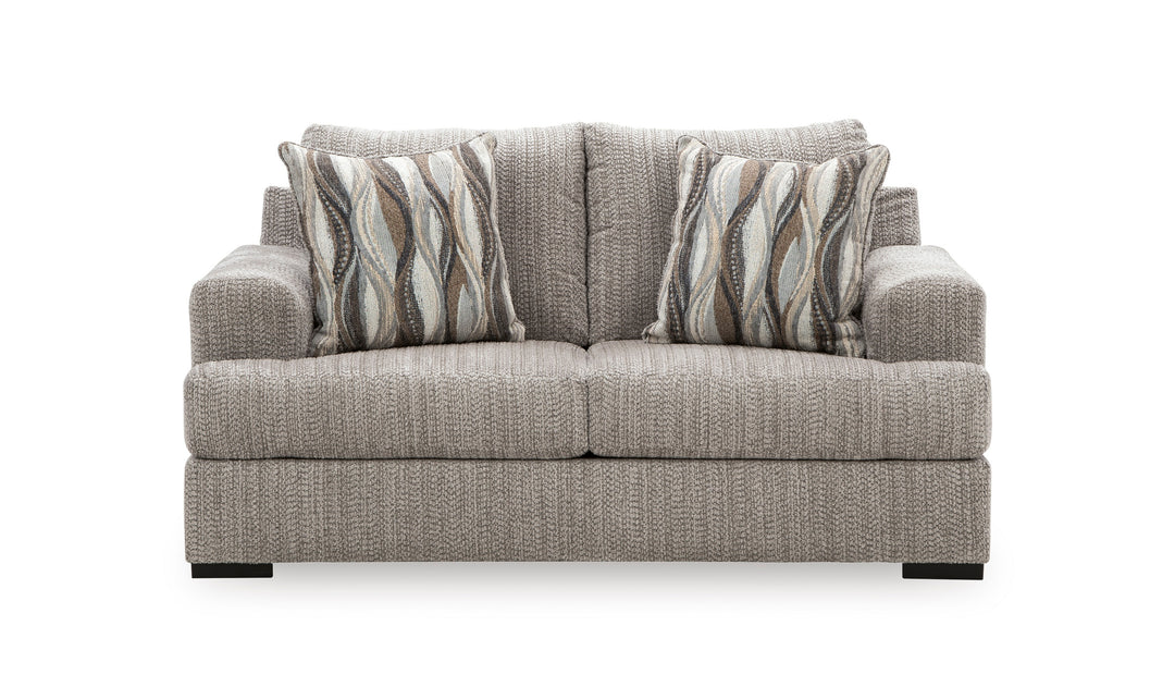 Modern Heritage Lofwood Fabric Upholstered Loveseat-Jennifer